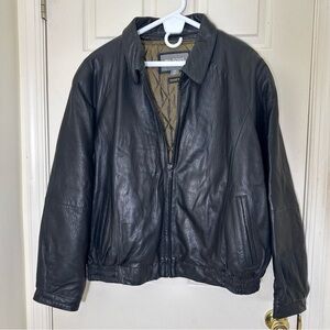 Vintage Wilsons Leather Men’s Black Biker Jacket Size 2X  Thinsulate UltraBomber